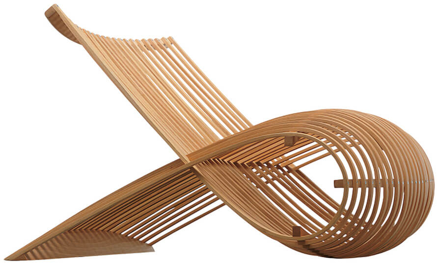 صندلی چوبی طراحی مارک نیوزون