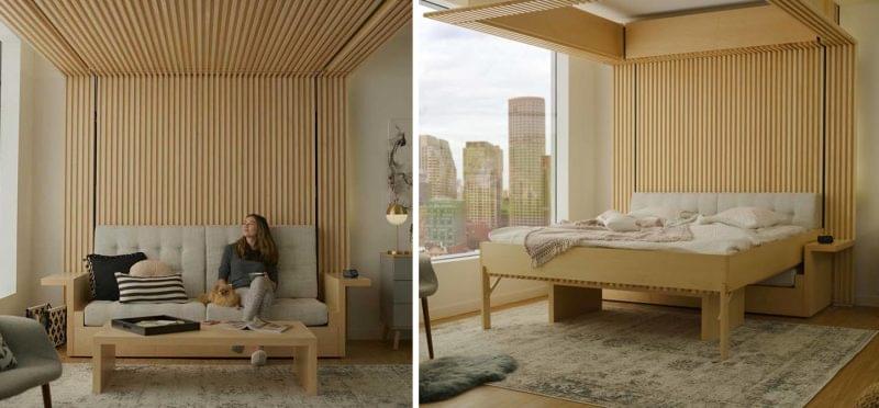طراحی متفاوت تختخواب برای آپارتمان های کوچک - وبسایت استیاژ